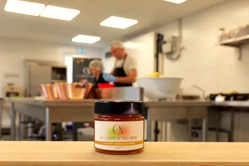 Pot de chutney mangue citron de La Conserverie Naborienne