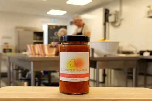 Bocal de sauce tomate ail basilic de La Conserverie Naborienne